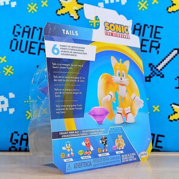 Jakks Pacific Sonic the Hedgehog 2.5" TAILS with Chaos Emerald Collectible - Picture 5 of 11